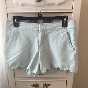 Lilly buttercup seersucker shorts